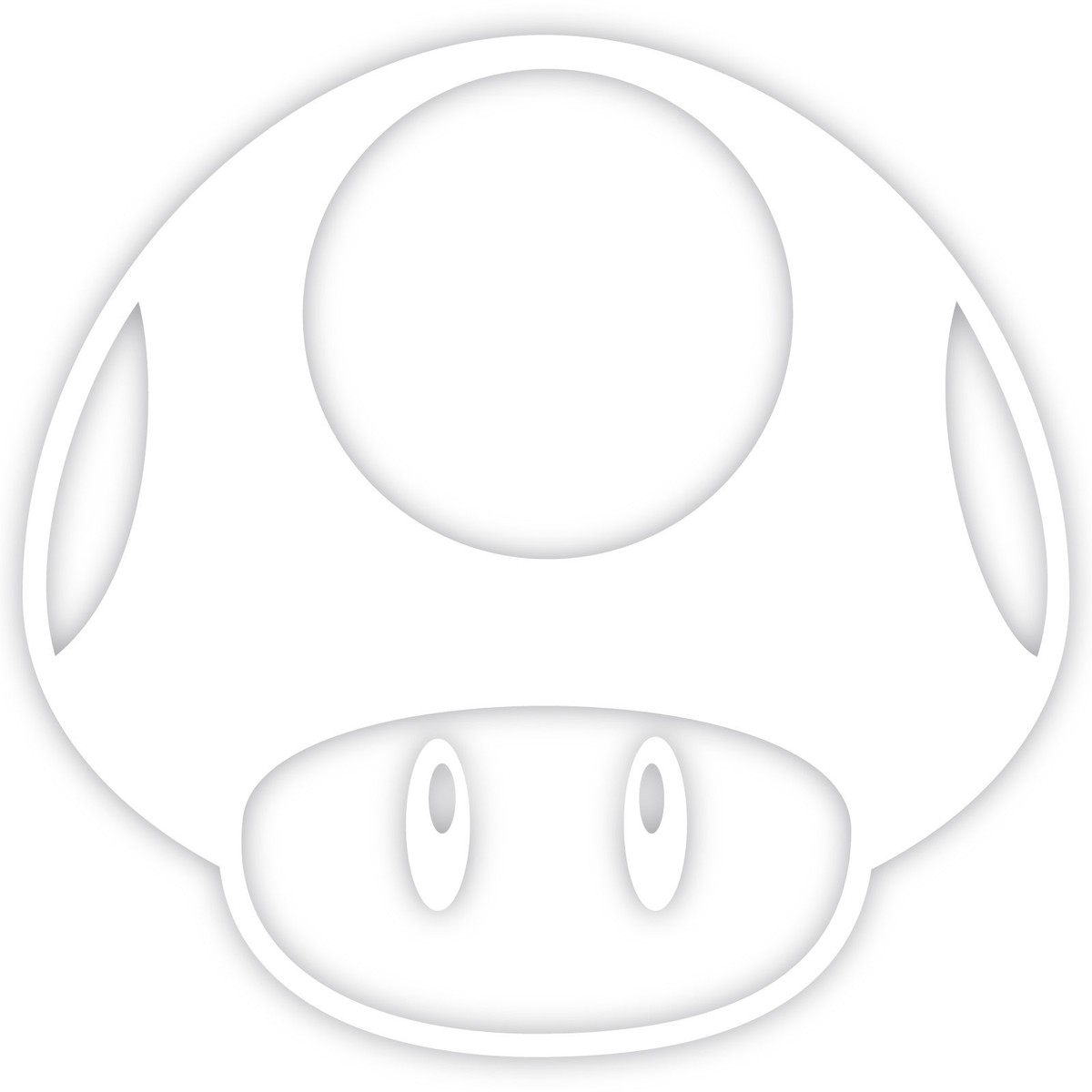 Adesivo Decalcomania Vinile Powered By Mario Mushroom Power - Foto 11