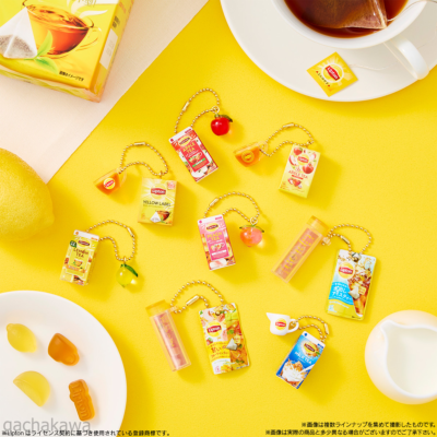 PSL Lipton Miniature Charms & Gummies Figure Keychain Complete Set
