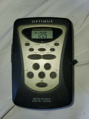 Vintage Optimus AM/FM Stereo Cassette Walkman SCP-98 - Radio Shack 14 ...
