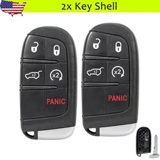 2 Replacement for 2014-2021 Jeep Grand Cherokee Smart Remote Key Fob Shell Case