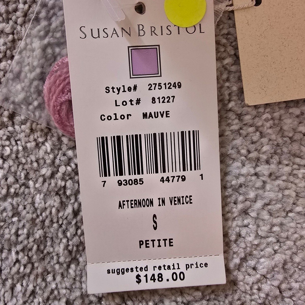 NWT Vintage Susan Bristol embroidered wool cottage cardigan