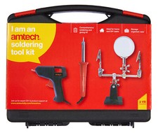 Image of New Soldering Iron Tool Kit Glue Gun Helping Hand Magnifier Hobby Electricians
