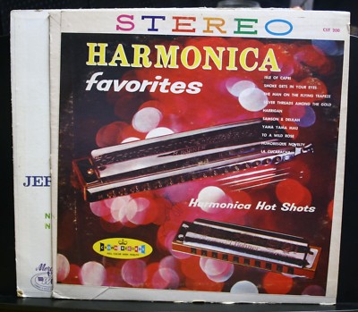 2 VINYL RECORD ALBUMS HARMONIC FAVORITES HITS JERRY MURAD'S HARMONICATS HOT SHOT