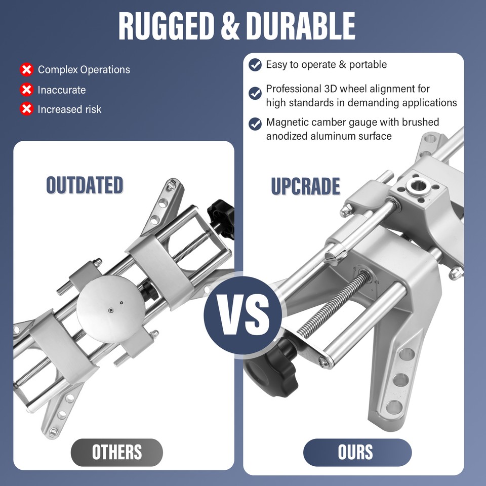 3D DSP Wheel Alignment Rack Tool for Camber Caster Gauge Rim Mount 11 ...