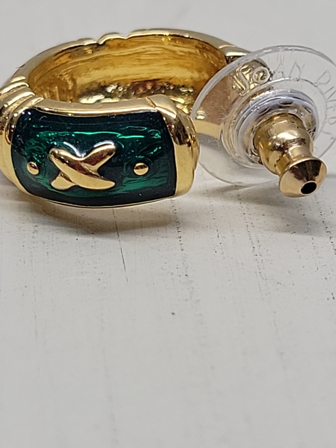 Joan Rivers X Pattern Enamel Link Braclets & Earr… - image 14