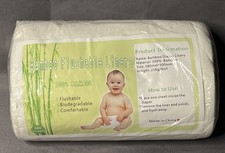 SEALED ALVABABY Diaper Liners 100 Bamboo Flushable Biodegradable Comfy 100pc