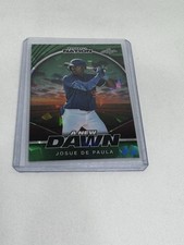 2025 Leaf Baseball Nation - New Dawn Autographs Josue De Paula #NA-JDP Green...