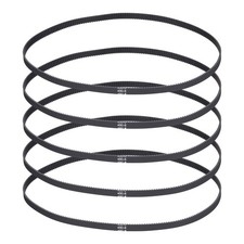 480mm GT-2 Timing Belt, 5pcs 6mm Width 2mm Pitch 3D Printing Closed Loop, Black