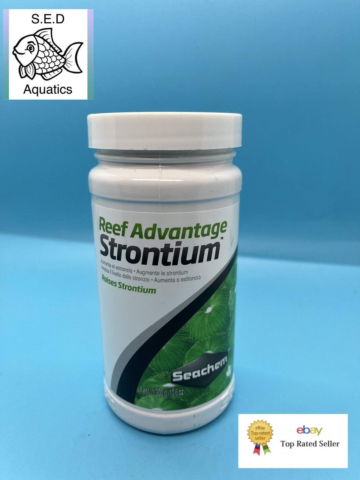 Seachem REEF ADVANTAGE STRONTIUM  300g Marine Aquarium Additive Restore Natural