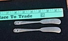 2 Butter flat knifes Sterling silver International Spring Glory 56 gr not scrap