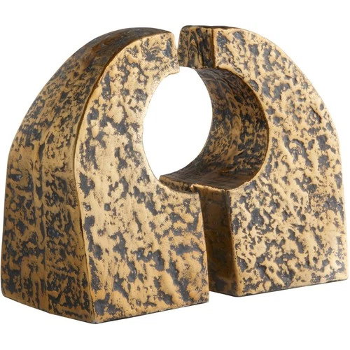 Cyan Design 11654 Apostrophe 5 X 5 inch Antique Brass Bookends - Picture 1 of 4