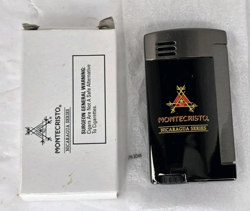 Montecristo Nicaragua Series Antorcha Encendedor Acero Cepillado Foto 2 de 4
