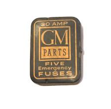 Nos Rare Gm Genuine Parts 30 Amp Fuses 5 Emergency Fuses In Original Tin 603460 Nos Rare Gm Genuine Parts 30 Amp Fuses 5 Emergency Fuses In Original Tin 603460