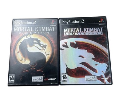 Mortal Kombat PS2 Lot Of Two Games Deception And Armageddon Tested Working