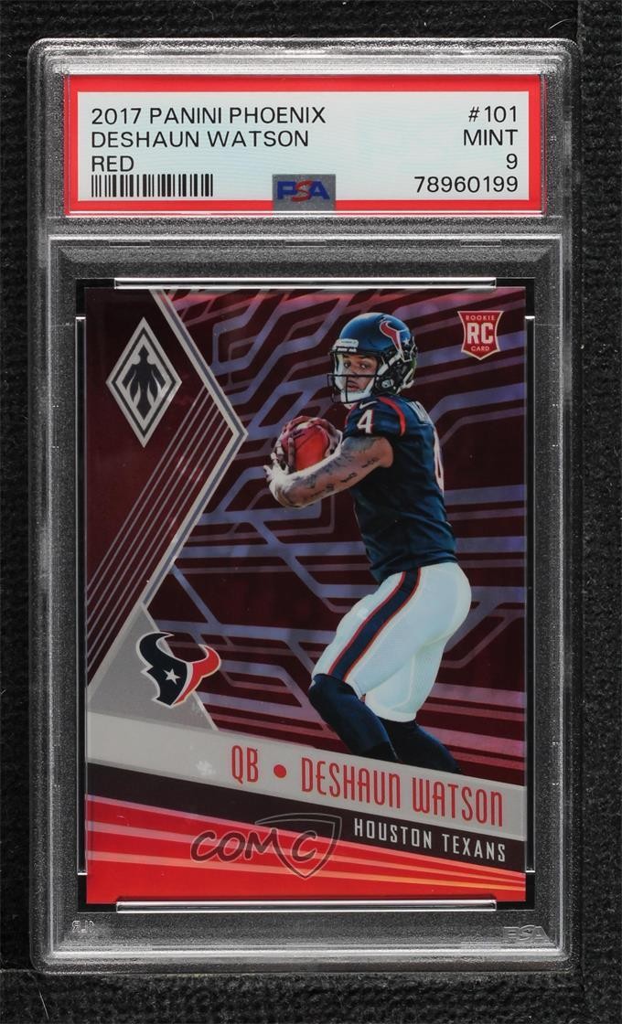 2017 Panini Phoenix Rookies Red 86/299 Deshaun Watson #101 PSA 9 MINT 1lc0