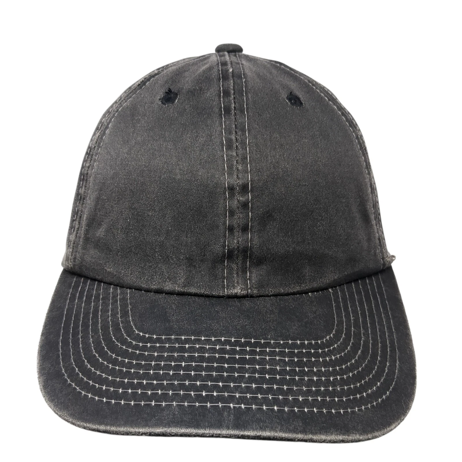 Ewos Strapback Baseball Cap Gray One Size 6 Panel AJM International Full Fit