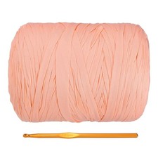 T-Shirt Yarn for Crocheting with Hook, 800g/228 Yards Yarn Warm Pink