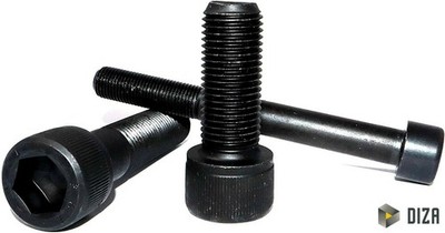 Zylinderschrauben DIN 912 Feingewinde 12.9 schwarz M8 - M16 ISO 12474 Schraube