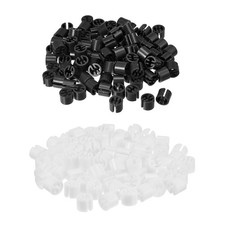 300pcs Clothes Hanger Markers Blank Tags, Fit 3.5mm Rod Garment, Black  White