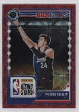2023-24 NBA Hoops Premium Stock Rising Stars Red Prizm 11/88 Walker Kessler 00zd