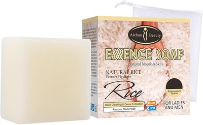 AICHUN BEAUTY Essence Soap Natural Rice Extract Hydrate Deep Cleaning Detox E...