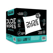 DUDE XL Flushable Wipes, Extra Large and MINT CHILL Wipes 400 ct. Plant Based