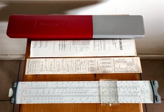 Vintage Graphoplex slide rule