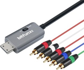 Dreamcast Component Cable Adapter Supports RGBS/VGA to Component Video (3RCA)