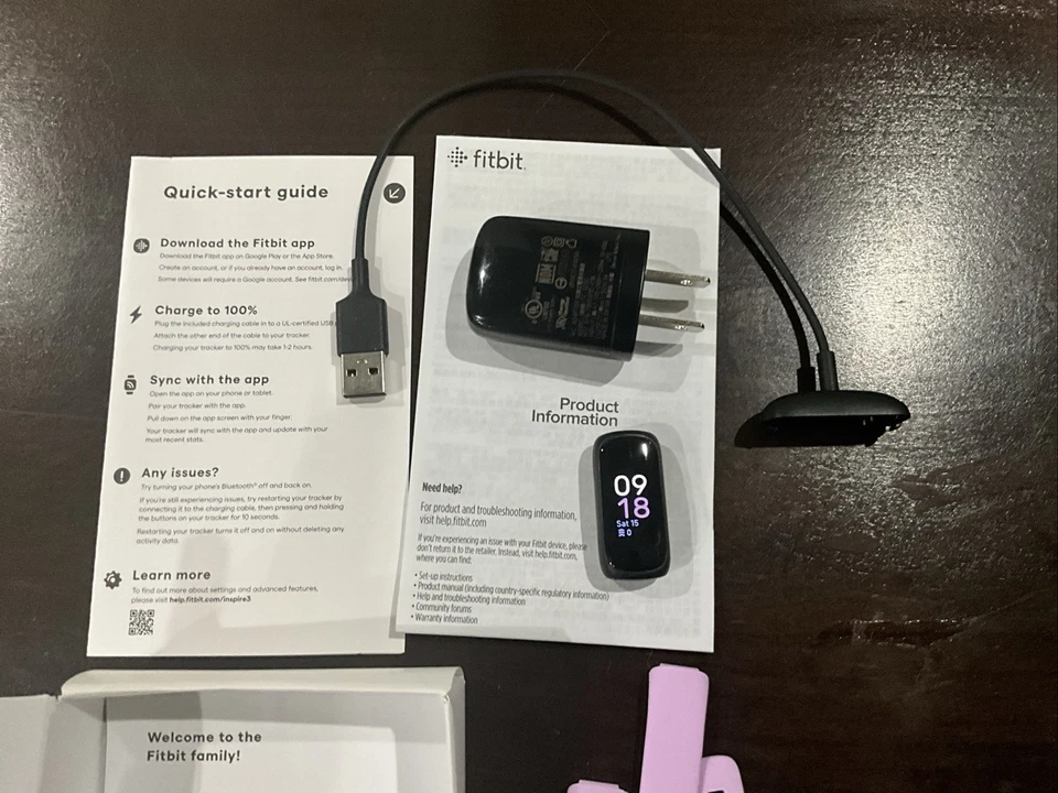 Rastreador de salud y estado físico Fitbit Inspire 3 - Lila Bliss banda apenas usada sin usar Foto 3 de 4