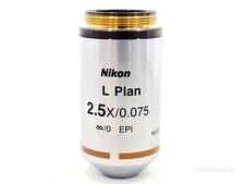 Nikon L Plan EPI 2.5x/0.075 Infinity Corrected Microscope Objective