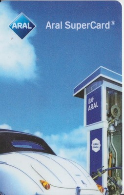 Aral SuperCard  -  Aral-Tanksäule - alte PKW - Auto Union - DKW     (801)