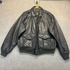 Giacca da volo Avirex tipo A2 taglia 44 pelle bomber foderata militare vintage difetti