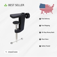 Durable Alloy Microphone Desk Clamp - Secure Installation with Adjustable Design