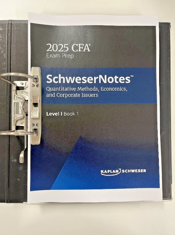 Kaplan Schweser Notes CFA Level 1 2025 (Books 1-4, Full Set, Compact, Critical) - Image 2 of 4