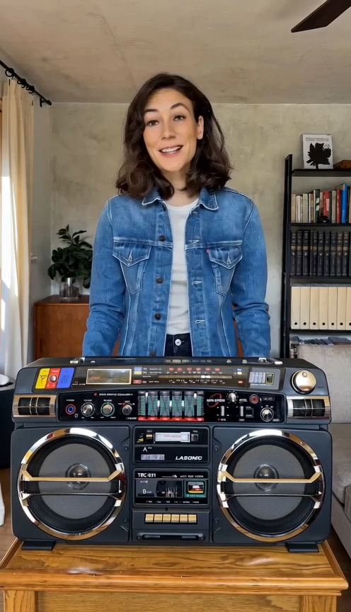 Lasonic TRC-931 Boom Box Ghetto Blaster Cassette Players Open Box
