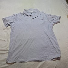 Peter Millar Polo Shirt Men's XL Blue White Summer Comfort Golf Performance Logo