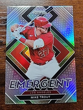 Mike Trout 2022 Panini Prizm Emergent Insert Baseball Card #E-2 FREE shiping 133
