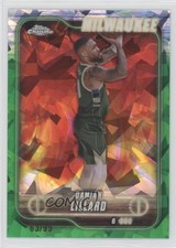 2024-25 Topps Chrome Sapphire Edition Green 63/99 Damian Lillard #2 1ny5
