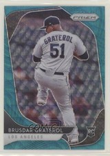 2020 Panini Prizm Teal Wave Prizm Brusdar Graterol #56 Rookie RC h3a