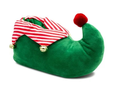 IMTY Kids Elf Slippers Unisex Christmas Novelty Jingle Bells Boys Girls Plush Slipper