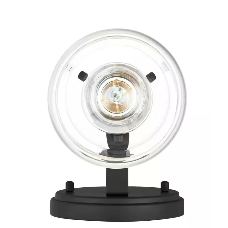 Бра настенное Hampton Bay Timphaven LCF1301AX-01/MB — матовое черное и прозрачное стекло - Изображение 3 из 4