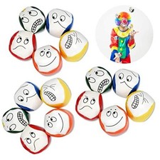 15PCS Kids Juggling Ball Interactive Cartoon Expression Play 15PC Multicolor
