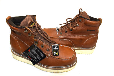 Wolverine Men 9.5 EW Moc-Toe Steel-Toe EH 6'' Work Boot