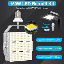 480v 150w 650w Mhhpshid Equivalent Parking Lot Street Light Led Retrofit Kit