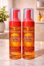 3X Creme of Nature Argan Oil From Morocco Style & Shine Foaming Mousse 207 ml X3