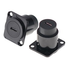 2pcs USB C Thru Coupler Panel Mount Connector for Various Installations