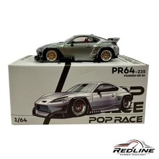 🎌🎌Pop Race Toyota Pandem GR 86 Silver 1:64 Scale Diecast Car H1🎌🎌