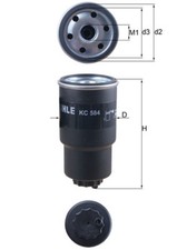 KNECHT Kraftstofffilter KC 584 Anschraubfilter für MAZDA CX DL DK DJ 67,6mm AWD