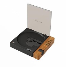 Retro Portable Cd Player Bluetooth Spdif Aux Rechargeable Brown Syitren R300