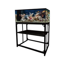 Fish Tank Stand, 40 Gallon Heavy Duty Metal Aquarium Stands, Reptile Tank, Tu...